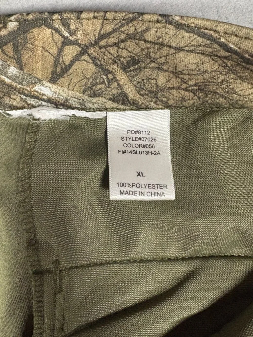 Realtree 100% polyester hunting pants Men's Size XL